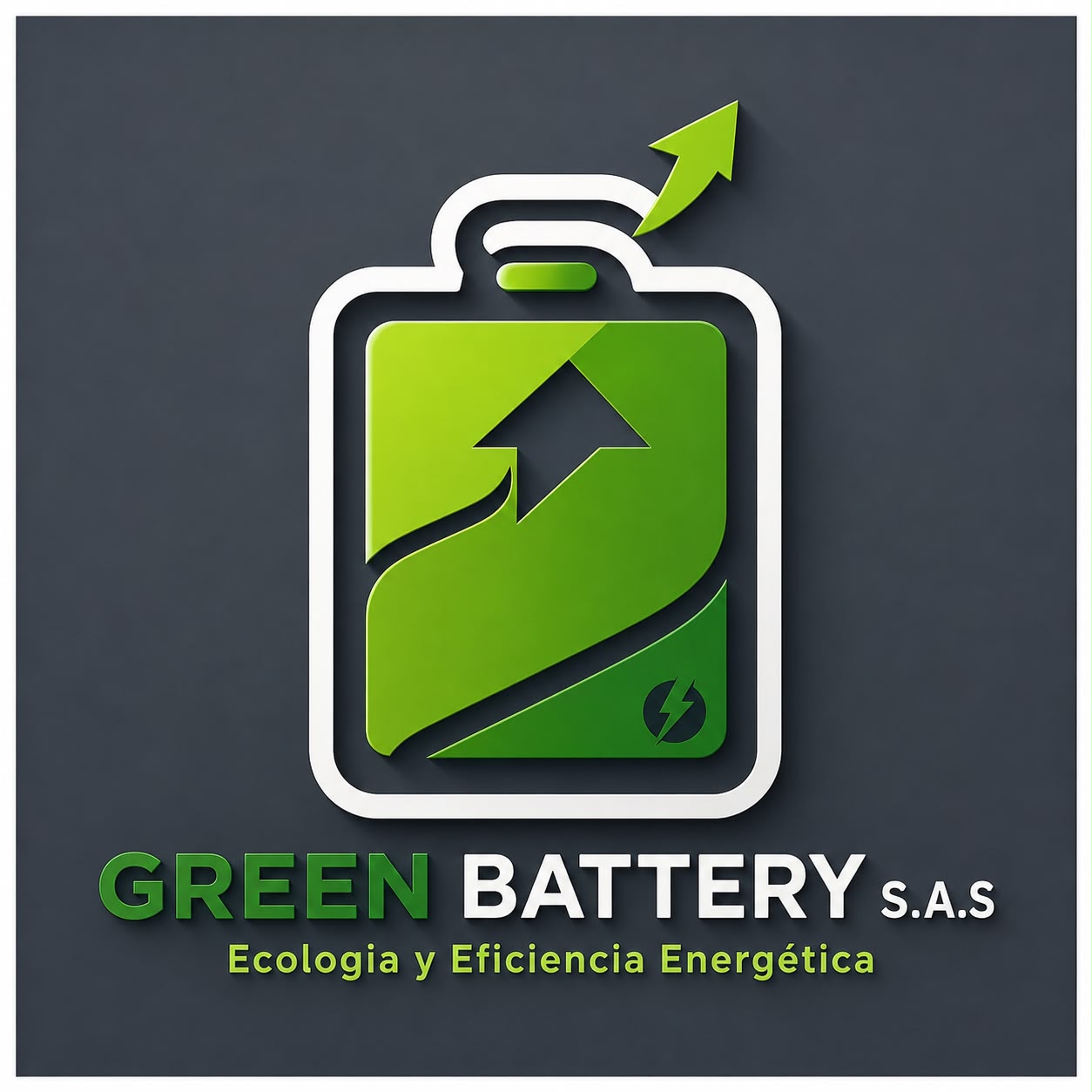 Green Battery Industrial Logo